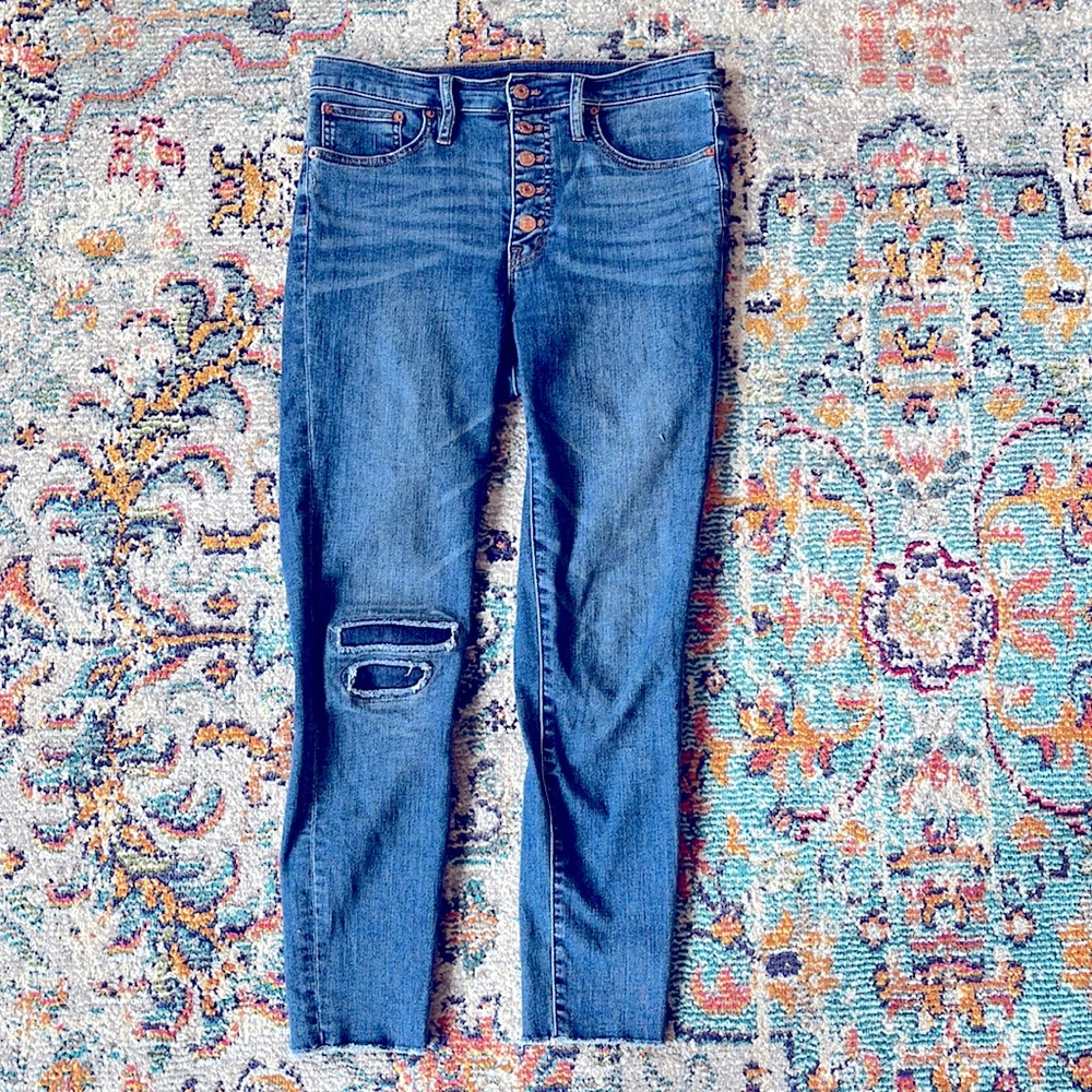 J.Crew high waist button front jeans
